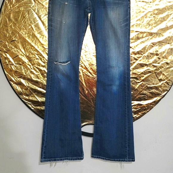 BKE Distressed Flare Jeans "Sabrina" - Picture 3 of 14